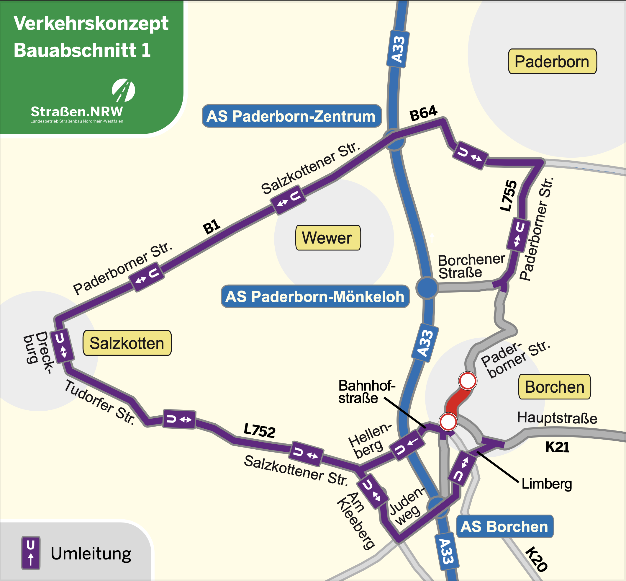 Baustelle in Borchen